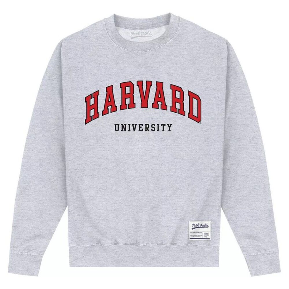 Harvard University Unisex Adult Script Sweatshirt / Heather Grey